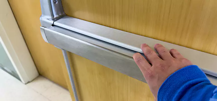 Installing a Push Bar on a Door Redan